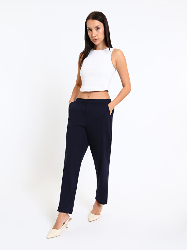 LCWAIKIKI Classic Pantalon à Taille Élastiquée pour Femmes