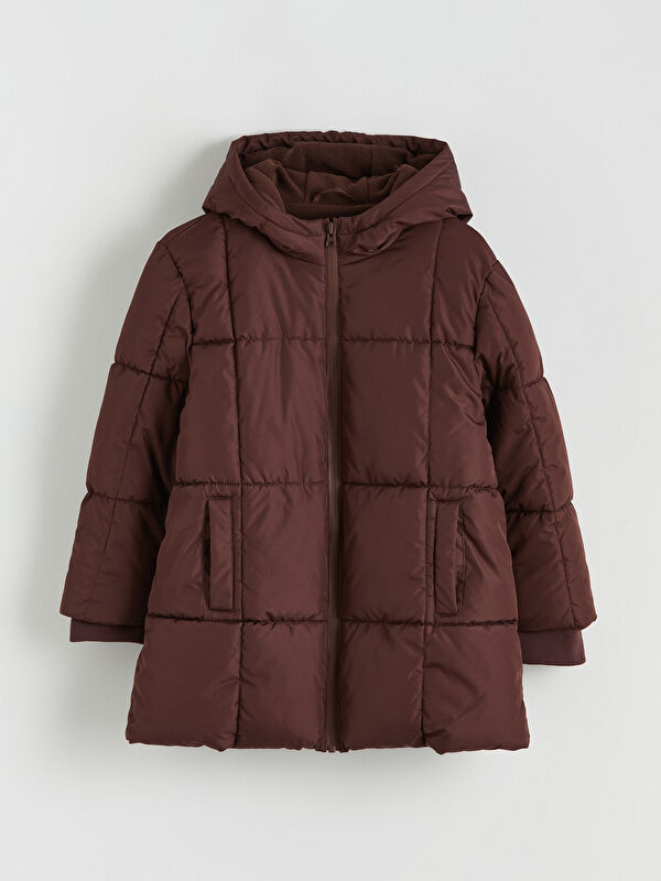 LCW Kids Kapüşonlu Kız Çocuk Şişme Mont