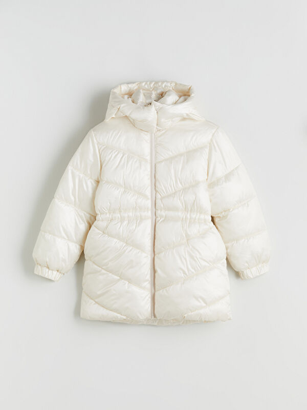 LCW Kids Kapüşonlu Kız Çocuk Şişme Mont