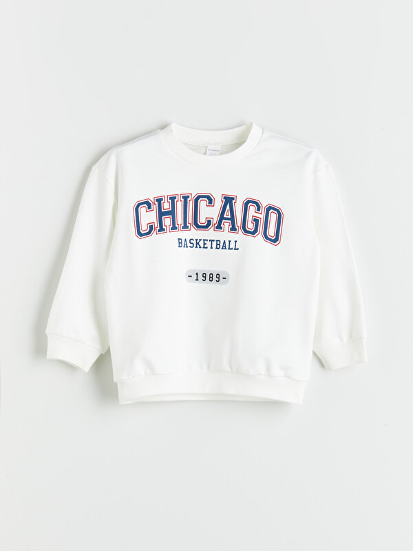 LCW Kids Sweat-Shirt Pour Garçons Imprimé Texte