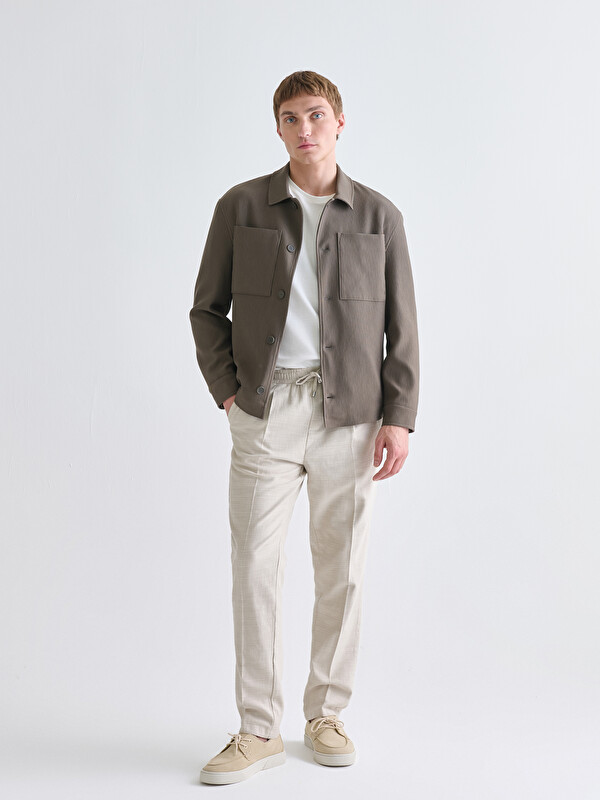 LCW Vision Regular Fit Linen-Look Men's Trousers