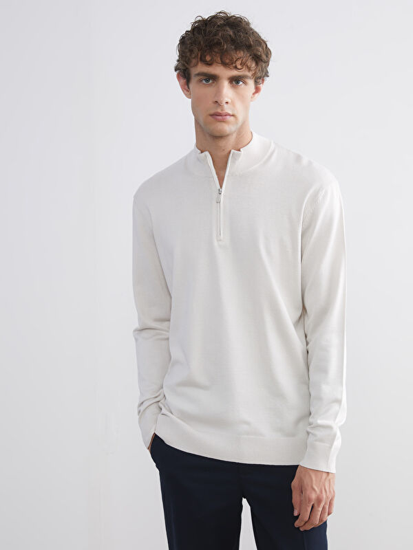 SOUTHBLUE Funnel Neck Men's Knitwear Sweater