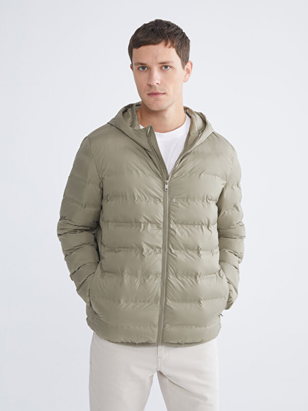 LCW Vision Standard Fit Hooded Men's Puffer Coat