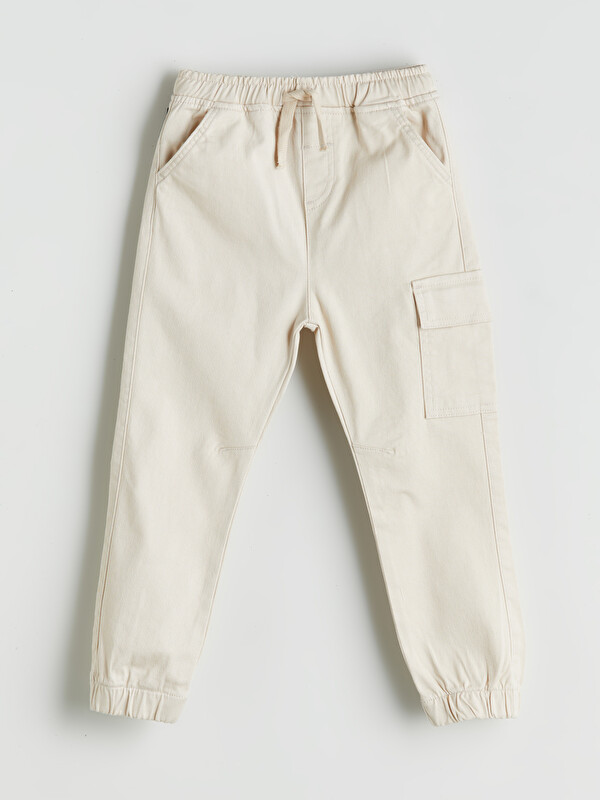 LCW Kids Beli Lastikli Erkek Çocuk Kargo Jogger Pantolon