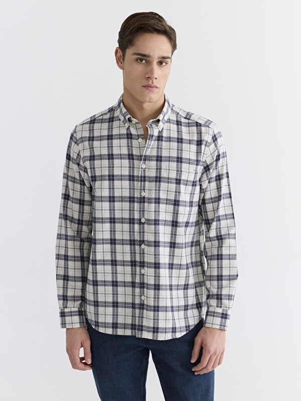 LCWAIKIKI Classic Regular Fit Ekose Erkek Gömlek