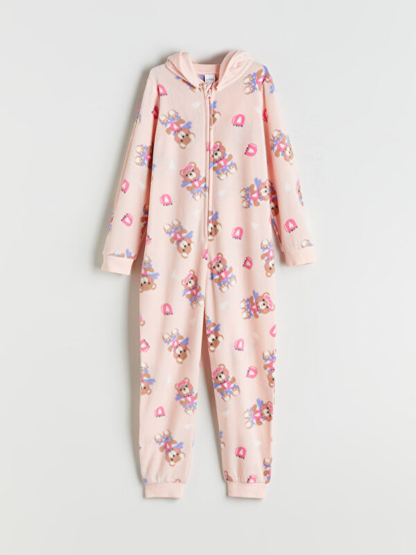 LCW Kids کیسی خەوتنی کچان کڵاودار چاپکراو پۆلار