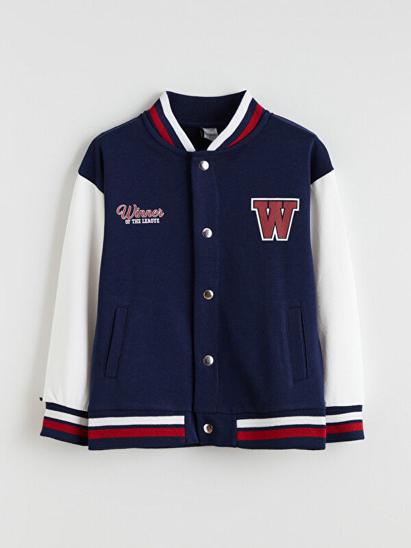LCW Kids Printed Boys' College Jacket