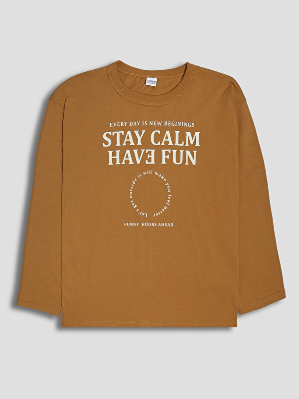 LCW Kids Crew Neck Printed Boys' T-Shirt