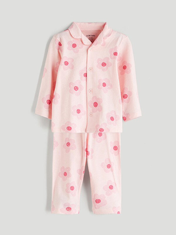LCW baby Floral Baby Girls' Shirt and Pants 2 Pack