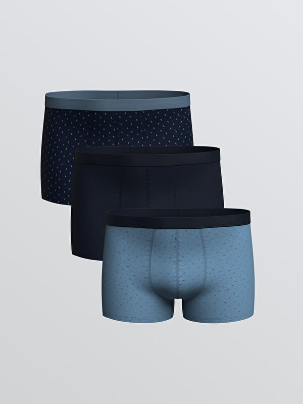 LC WAIKIKI Standart Kalıp Pamuklu Esnek Erkek Boxer 3'lü