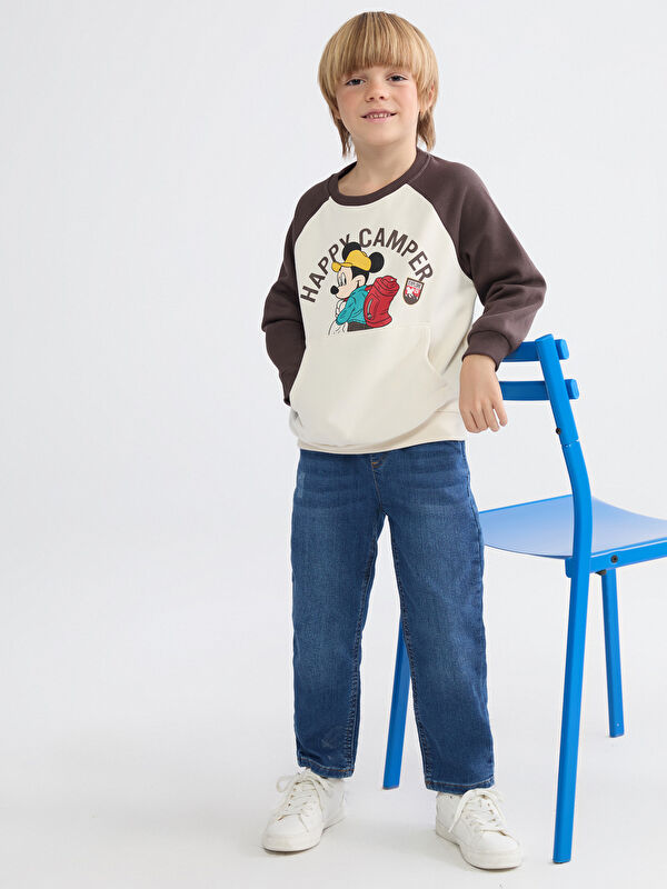 LCW Kids Beli Lastikli Erkek Çocuk Jean Pantolon