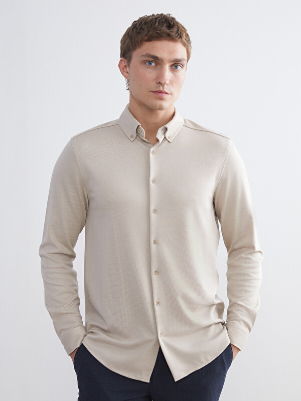 SOUTHBLUE Slim Fit Uzun Kollu Erkek Gömlek
