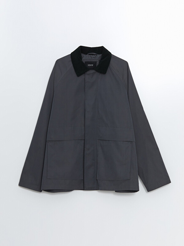 XSIDE Corduroy Collared Men's Jacket - W54155Z8-JPT - LC Waikiki