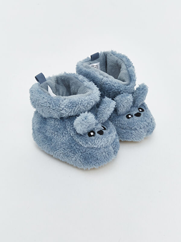 LCW STEPS Animal Figured Plush Baby Boys' Slippers