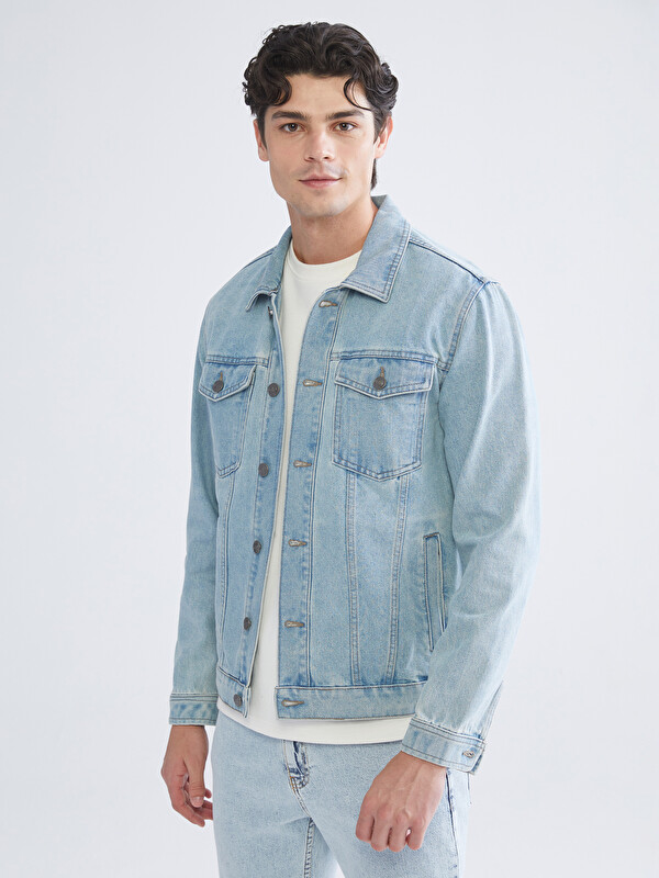 LCW Jeans جاكيت جينز رجالي بقصة عادية