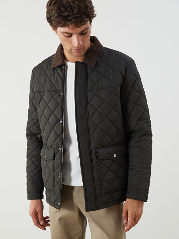LCWAIKIKI Classic Standard Fit Collared Neck Men's Puffer Coat