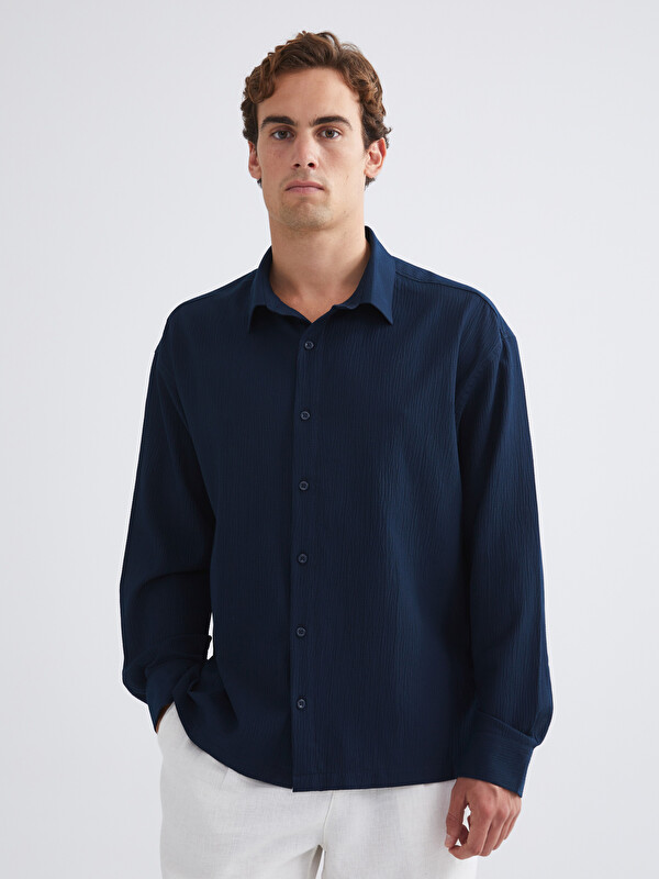 LCW Vision Regular Fit Uzun Kollu Erkek Gömlek