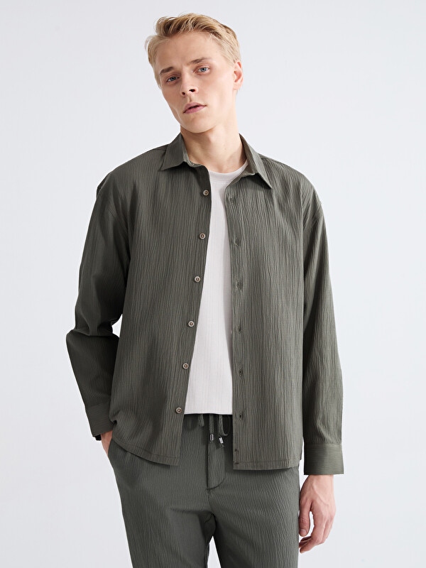 LCW Vision Regular Fit Uzun Kollu Erkek Gömlek