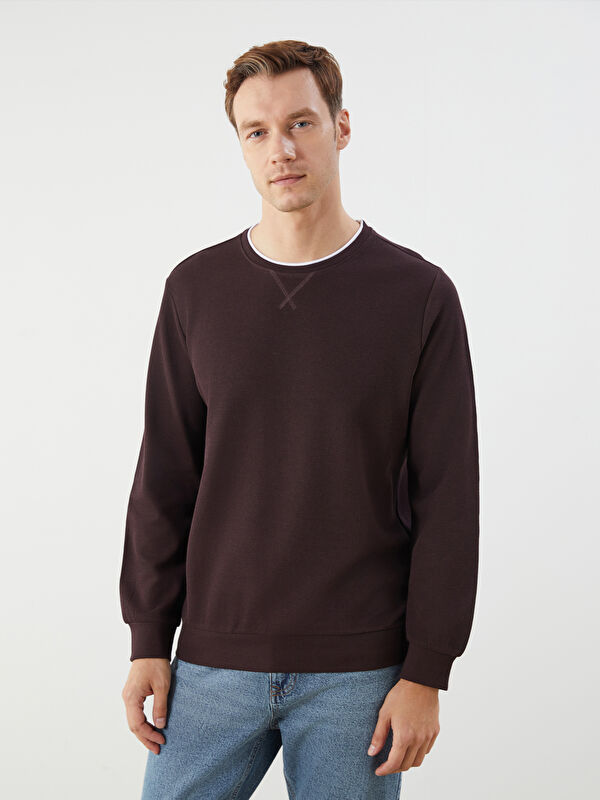 LCWAIKIKI Classic Crew Neck Long Sleeve Men's Sweatshirt