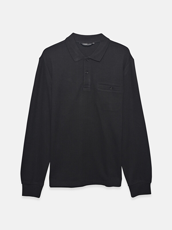 LCWAIKIKI Classic Polo Neck Long Sleeve Men's Sweatshirt