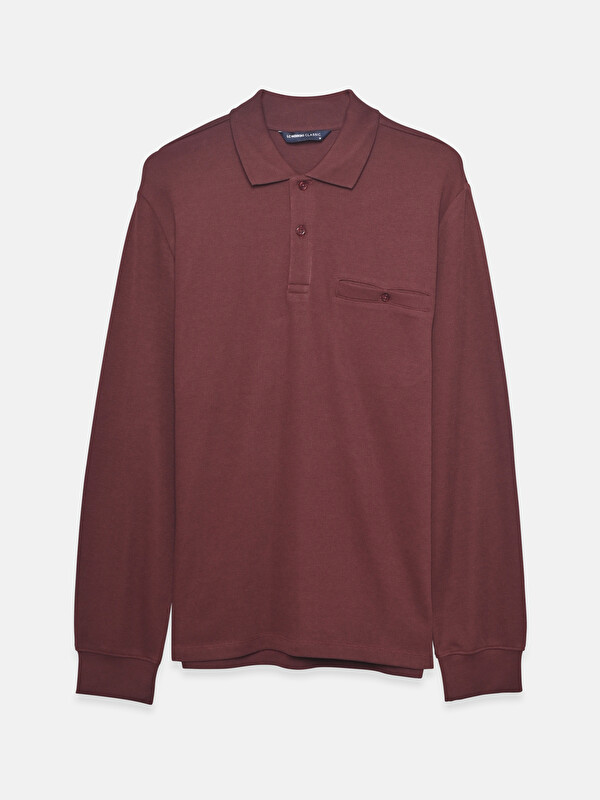 LCWAIKIKI Classic Polo Neck Long Sleeve Men's Sweatshirt