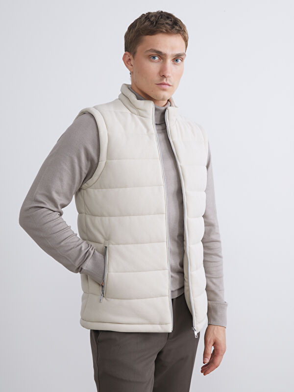 LCW Vision Slim Fit Dik Yaka Erkek Şişme Yelek