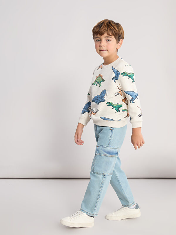 LCW Kids Beli Lastikli Erkek Çocuk Jean Pantolon