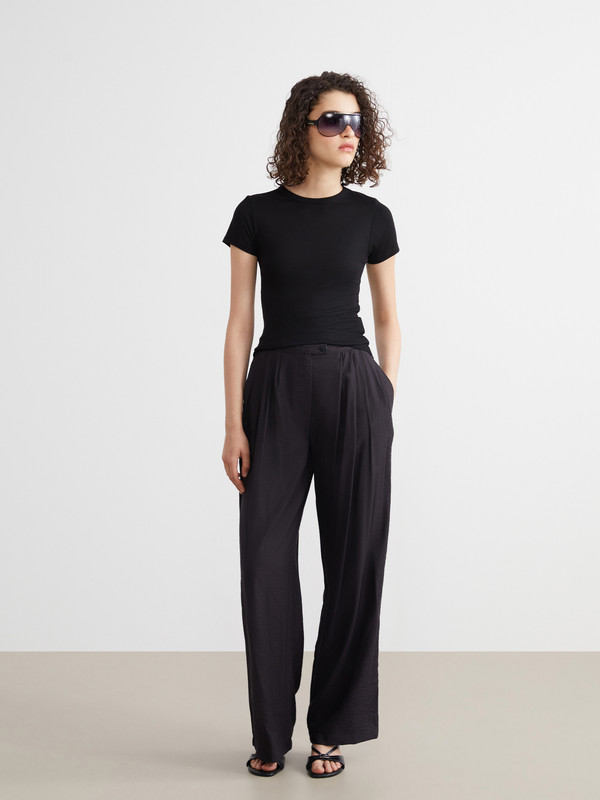 XSIDE Loose Fit Geniş Paça Kadın Pileli Pantolon