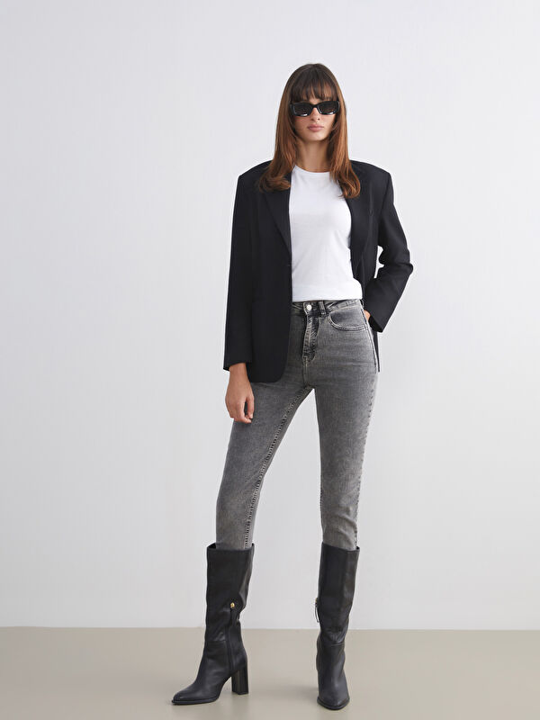 LCW Jeans جينز الأم الرشيقة للسيدات