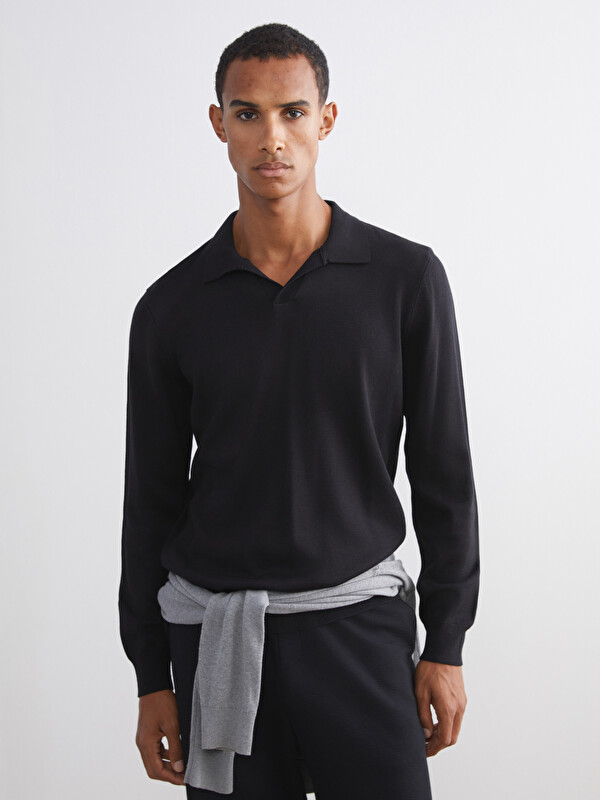 LCW Vision Polo Yaka Erkek Triko Kazak