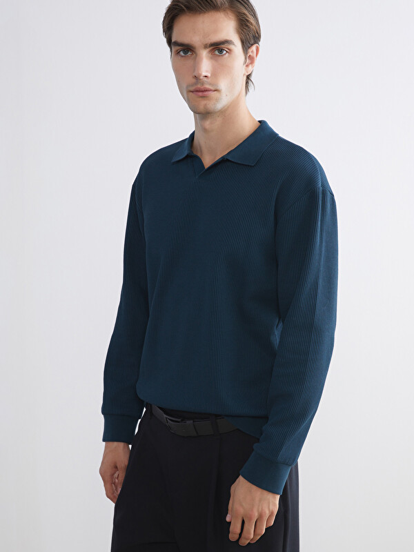 LCW Vision Polo Yaka Erkek Sweatshirt