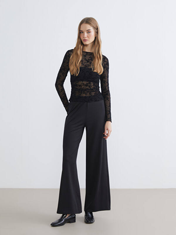 XSIDE Sweatpants mit Elastischem Bund und Weiten Beinen für Damen