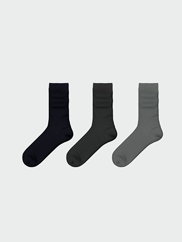LCW ACCESSORIES Men's Bamboo Ankle Socks 3-Pack
