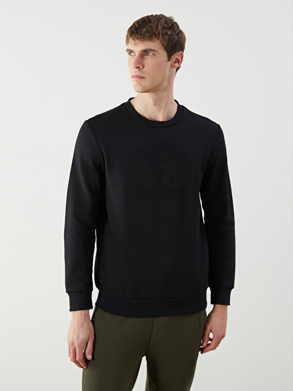 SOUTHBLUE Sweat-shirt Imprimé pour Hommes à Col Rond