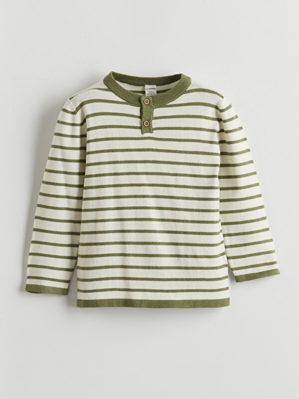 LCW Kids Crew Neck Long Sleeve Boys' Knitwear Sweater