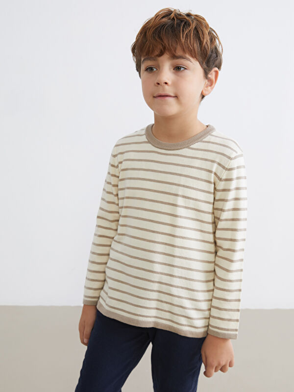 LCW Kids بلوز یەخە خڕ بۆ کوڕان - تریکۆ