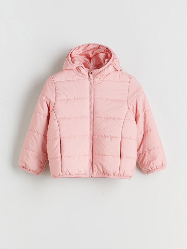 LCW Kids Kapüşonlu Kız Çocuk Şişme Mont