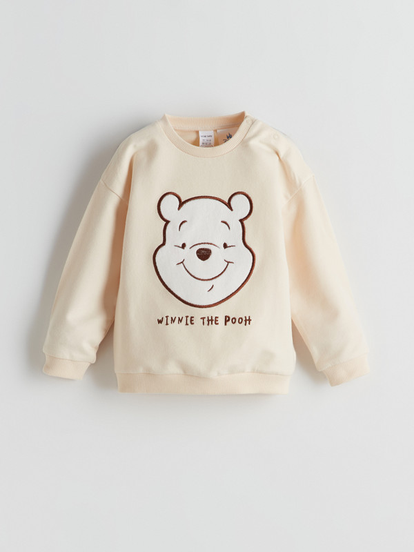 LCW baby Winnie the Pooh Nakışlı Erkek Bebek Sweatshirt