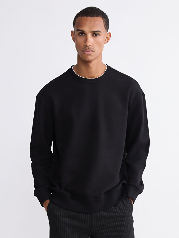 LCW Vision Crew Neck Men's Thick Sweatshirt