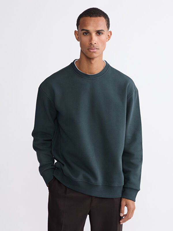 LCW Vision Crew Neck Men's Thick Sweatshirt