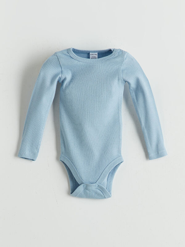 LCW baby Basic Erkek Bebek Çıtçıtlı Body
