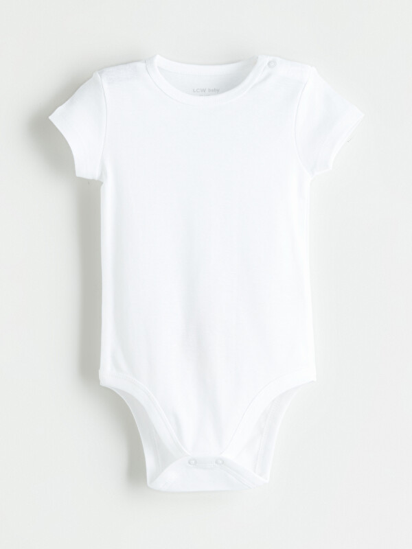 LCW baby Erkek Bebek Kısa Kollu Çıtçıtlı Body