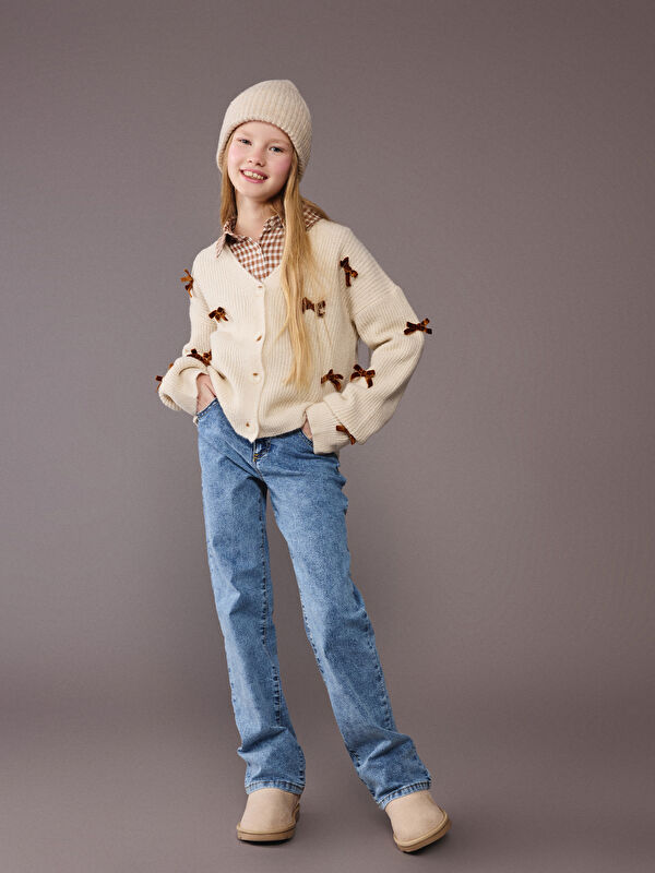 LCW Kids Slim Fit Girl Denim Trousers