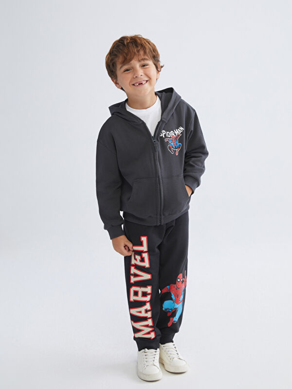 LCW Kids Thick Spider-Man Printed Boys' Jogger Sweatpants