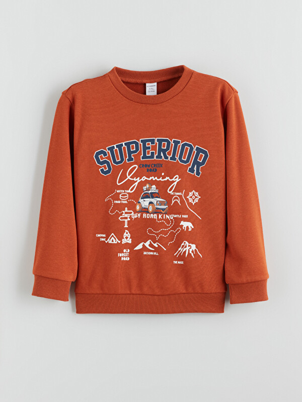 LCW Kids Baskılı Erkek Çocuk Sweatshirt