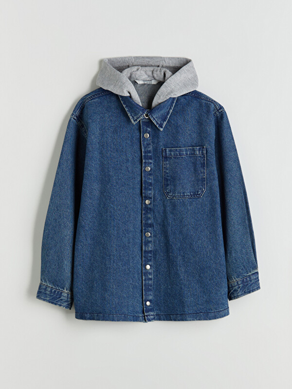 LCW Kids Basic Erkek Çocuk Jean Gömlek