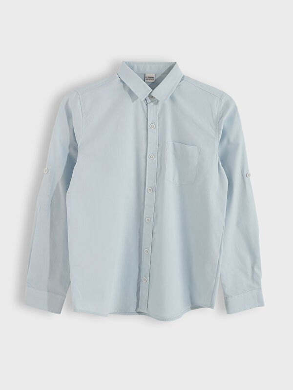 LCW Kids Basic Long Sleeve Boys' Shirt