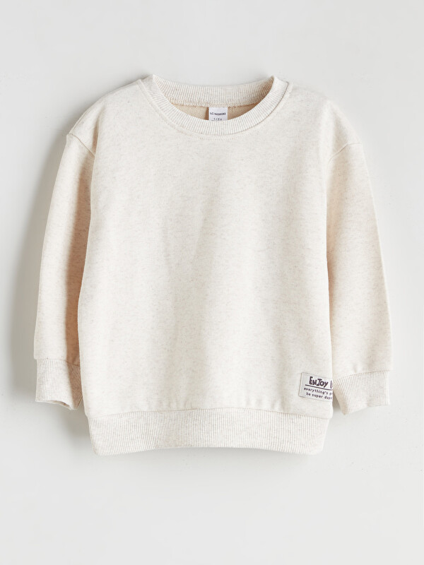 LCW Kids Bisiklet Yaka Uzun Kollu Erkek Çocuk Sweatshirt