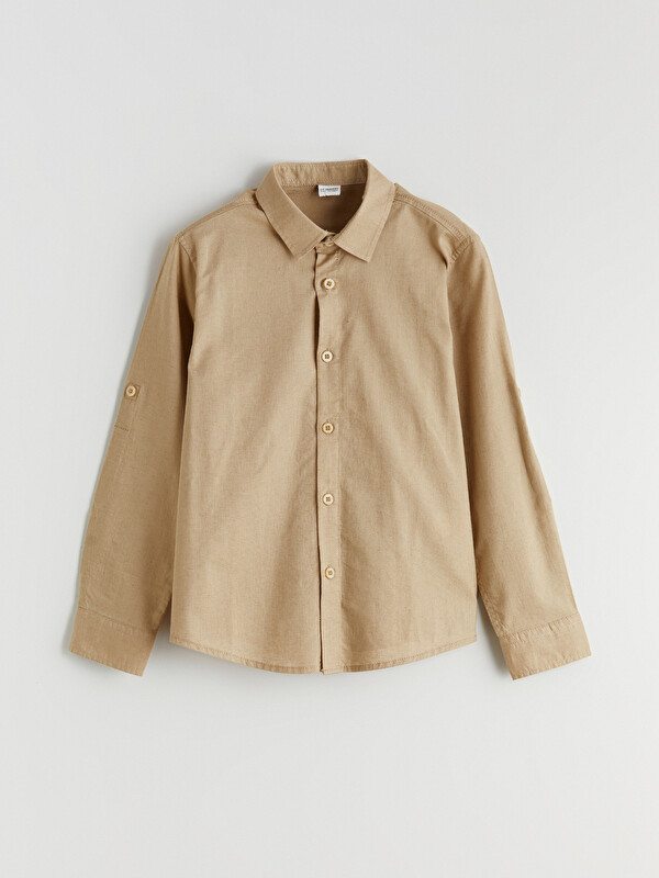 LCW Kids Linen Blend Boys' Shirt
