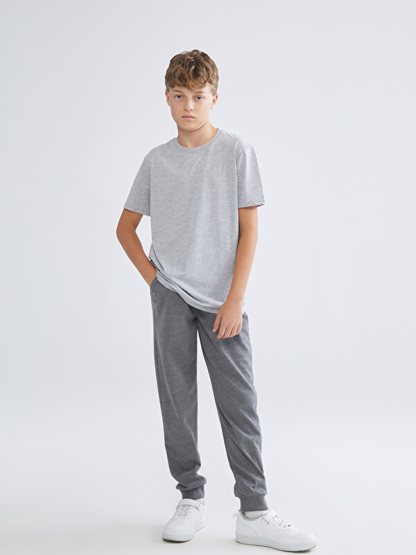 LCW Kids Beli Lastikli Erkek Çocuk Jogger Eşofman Altı